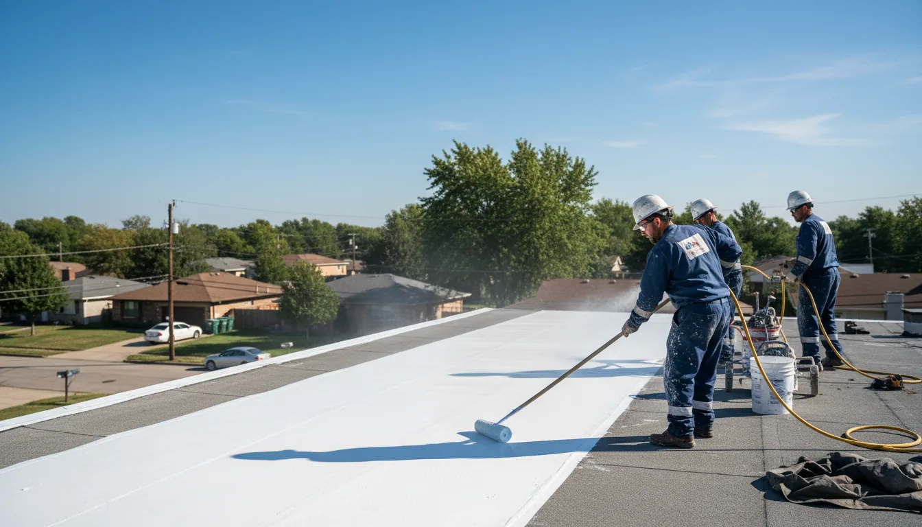 Commercial roof coating in Higden, AR near me